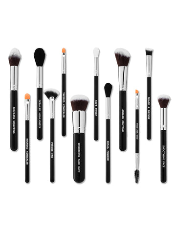 "The Essential" Face Detail Brush Collection 12-Piece Set